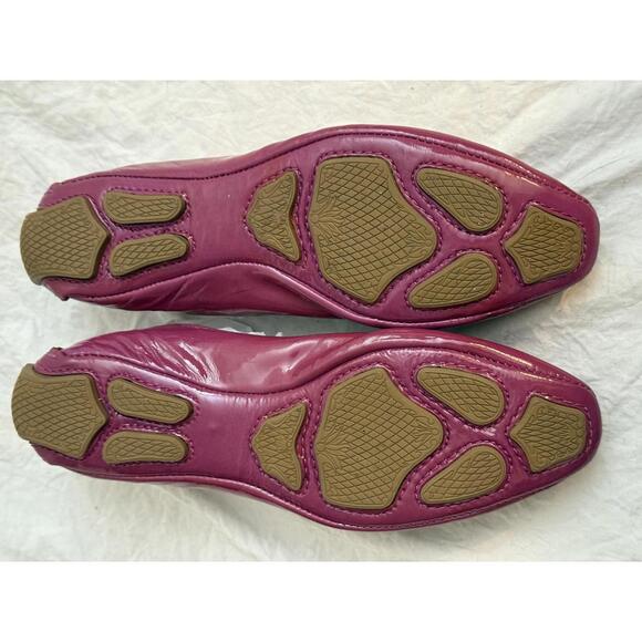 🆕LISTING🆕 Elie Tahari burgundy paten leather ballet shoes - Picture 4 of 6